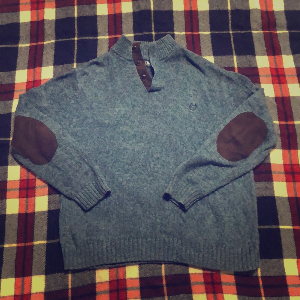 Chaps xl tall blue sweater